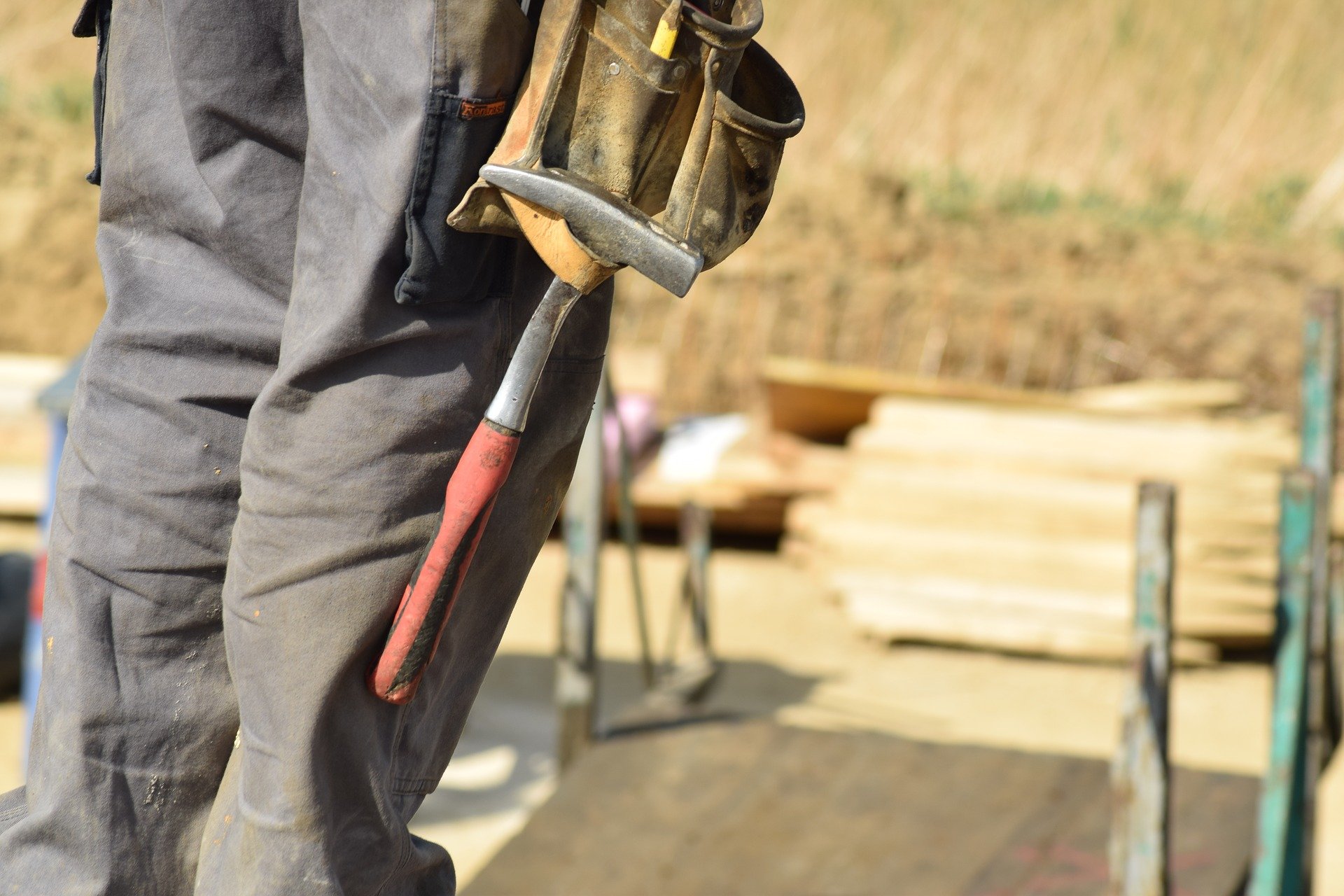 Worker on construction site